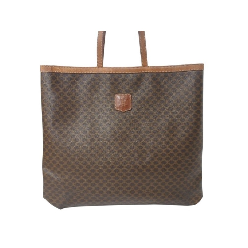 Celine tote bag Beige Tan brown leather macadam pattern - Picture 2 of 8
